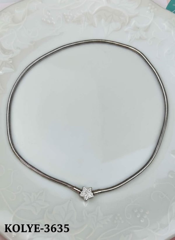 Çelik Kolye 40cm // KOLYE-3635.KOLYE-3635