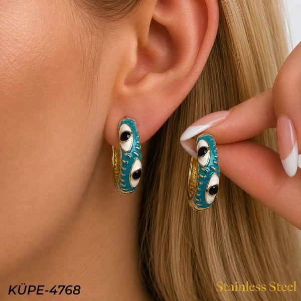 Çelik Mineli Küpe // KÜPE-4768KÜPE-4768