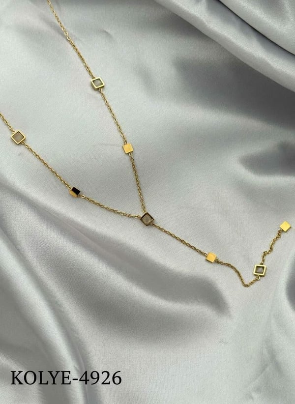 Çelik Y Kolye 45cm // KOLYE-4926.KOLYE-4926