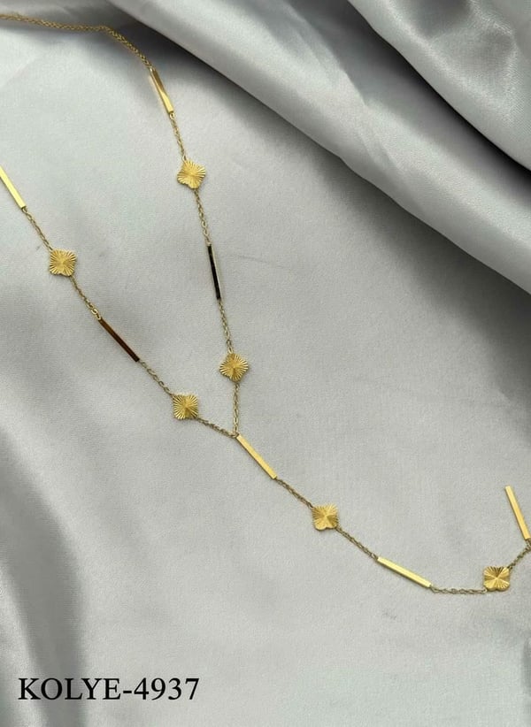 Çelik Y Kolye 45cm // KOLYE-4937.KOLYE-4937