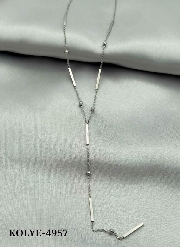 Çelik Y Kolye 45cm // KOLYE-4957.KOLYE-4957