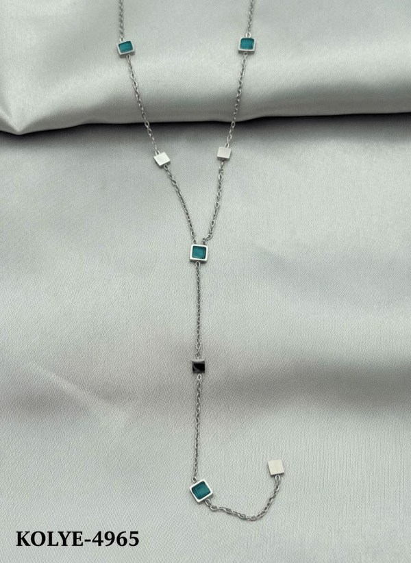Çelik Y Kolye 45cm // KOLYE-4965.KOLYE-4965