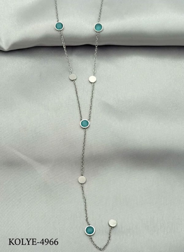 Çelik Y Kolye 45cm // KOLYE-4966.KOLYE-4966