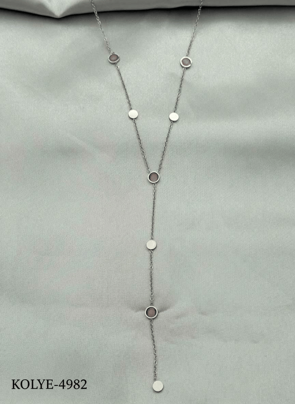 Çelik Y Kolye 45cm // KOLYE-4982.KOLYE-4982