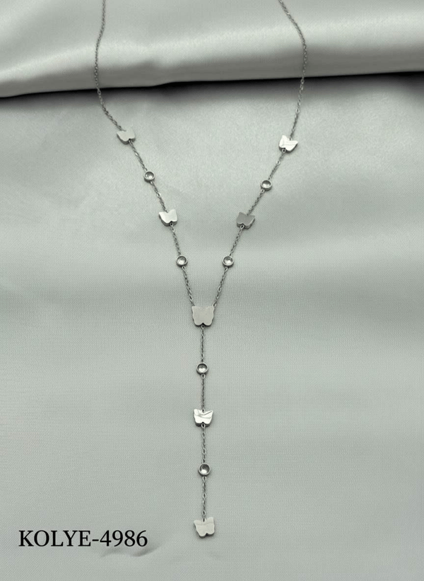 Çelik Y Kolye 45cm // KOLYE-4986.KOLYE-4986