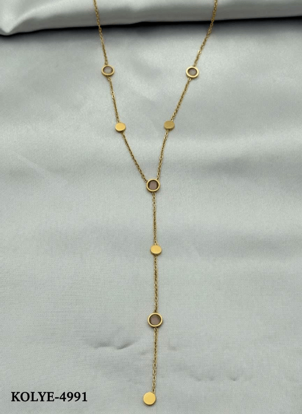 Çelik Y Kolye 45cm // KOLYE-4991.KOLYE-4991