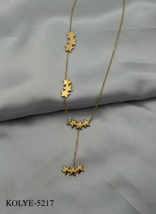 Çelik Y Kolye 45cm // KOLYE-5217.KOLYE-5217