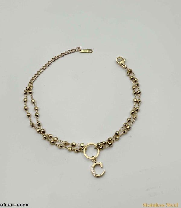 DORİKOLU HARF BİLEKLİK //BİLEK-8628BİLEK-8628