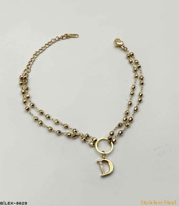 DORİKOLU HARF BİLEKLİK //BİLEK-8629BİLEK-8629