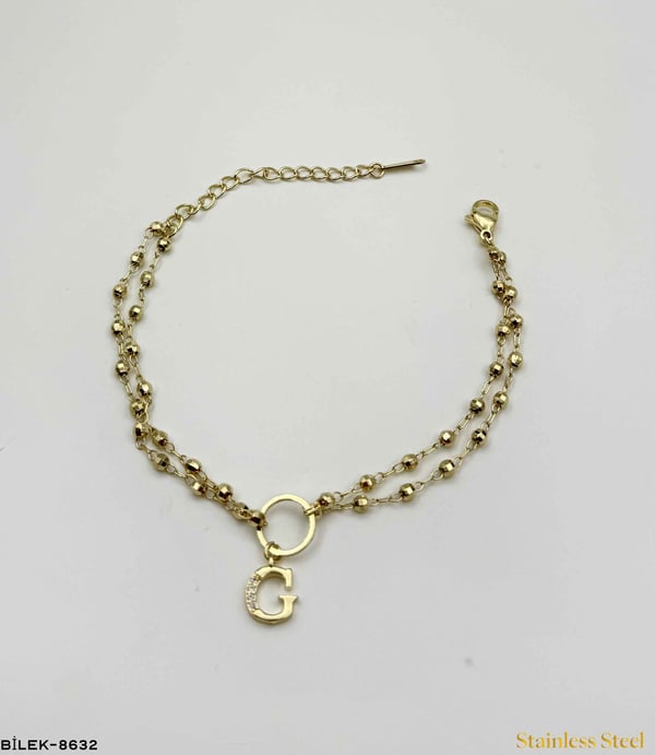 DORİKOLU HARF BİLEKLİK //BİLEK-8632BİLEK-8632