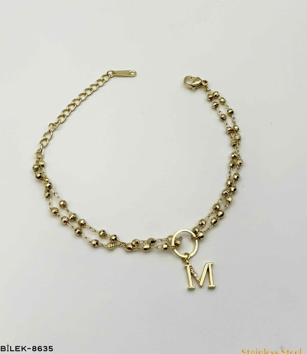 DORİKOLU HARF BİLEKLİK //BİLEK-8635BİLEK-8635