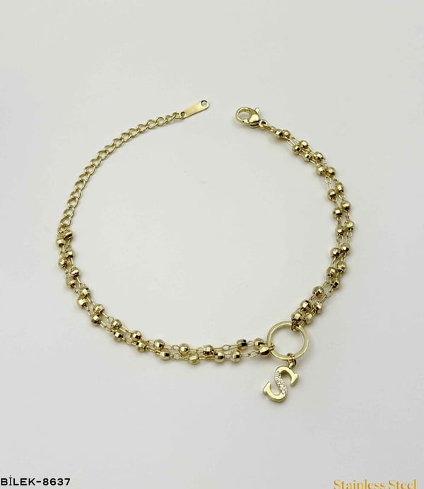 DORİKOLU HARF BİLEKLİK //BİLEK-8637BİLEK-8637