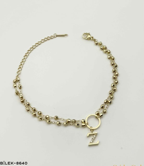 DORİKOLU HARF BİLEKLİK //BİLEK-8640BİLEK-8640