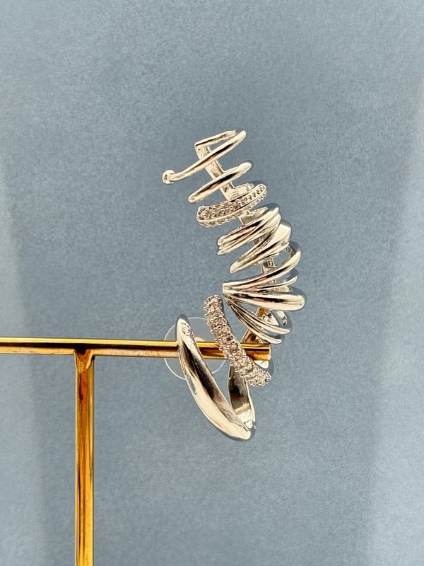 EARCUFF Kıkırdak Küpe Gümüş Renk // EAR-564.EAR-564