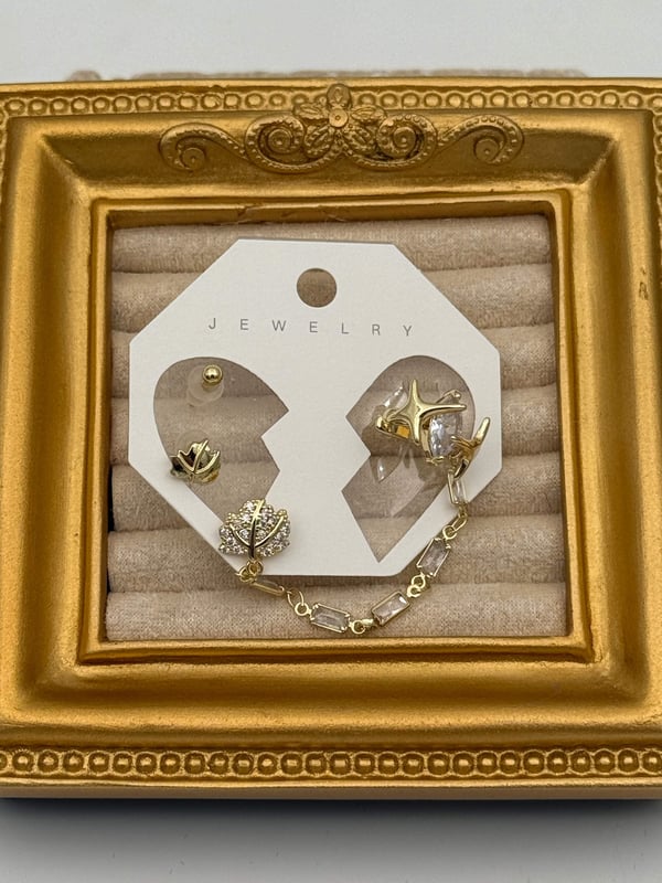 EARCUFF Kıkırdak Set Küpe // EAR-768.EAR-768