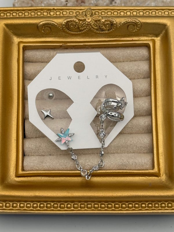 EARCUFF Kıkırdak Set Küpe // EAR-774.EAR-774