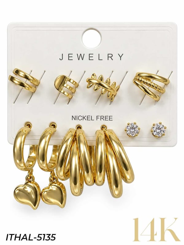 Earcuff Set Küpe // ITHAL-5135ITHAL-5135