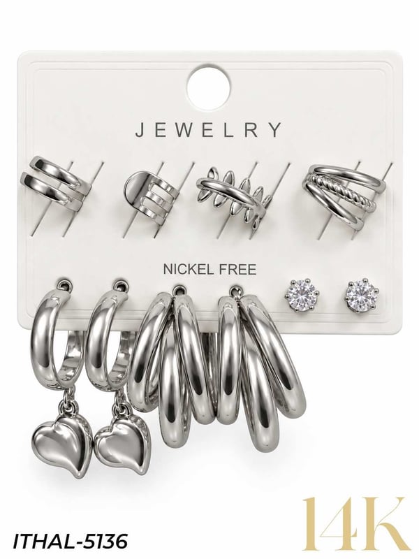 Earcuff Set Küpe // ITHAL-5136ITHAL-5136