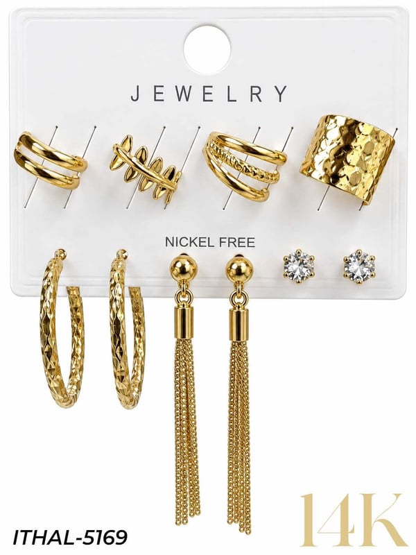 Earcuff Set Küpe // ITHAL-5169ITHAL-5169