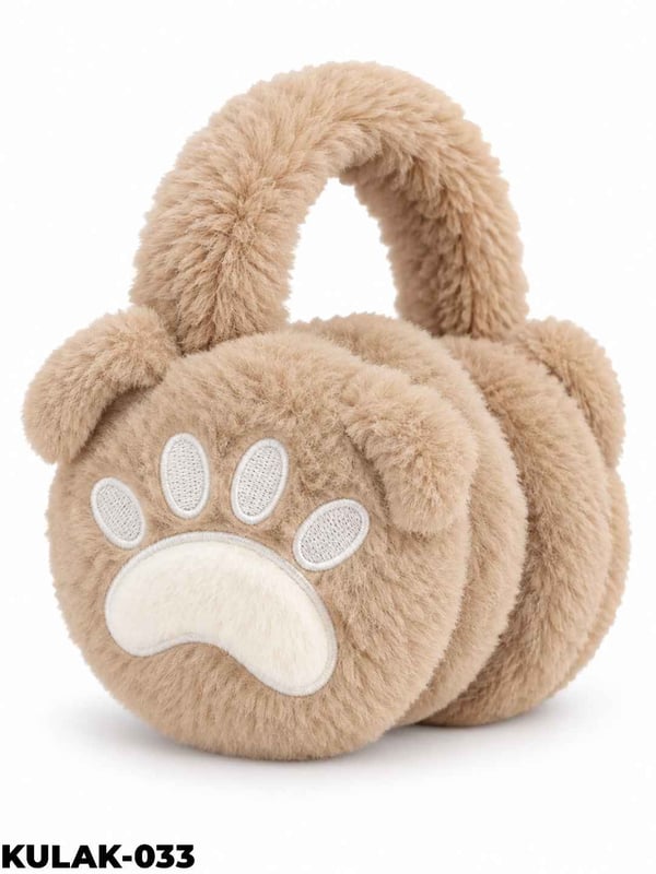 Kalp Ve Pati Detay Peluş Kulaklık //KULAK-033KULAK-033