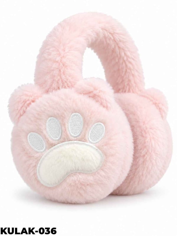 Kalp Ve Pati Detay Peluş Kulaklık //KULAK-036KULAK-036