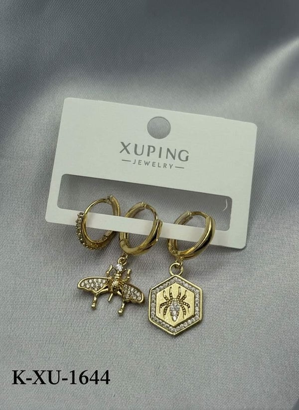 XUPING 3'lü Küpe // K-XU-1644.K-XU-1644