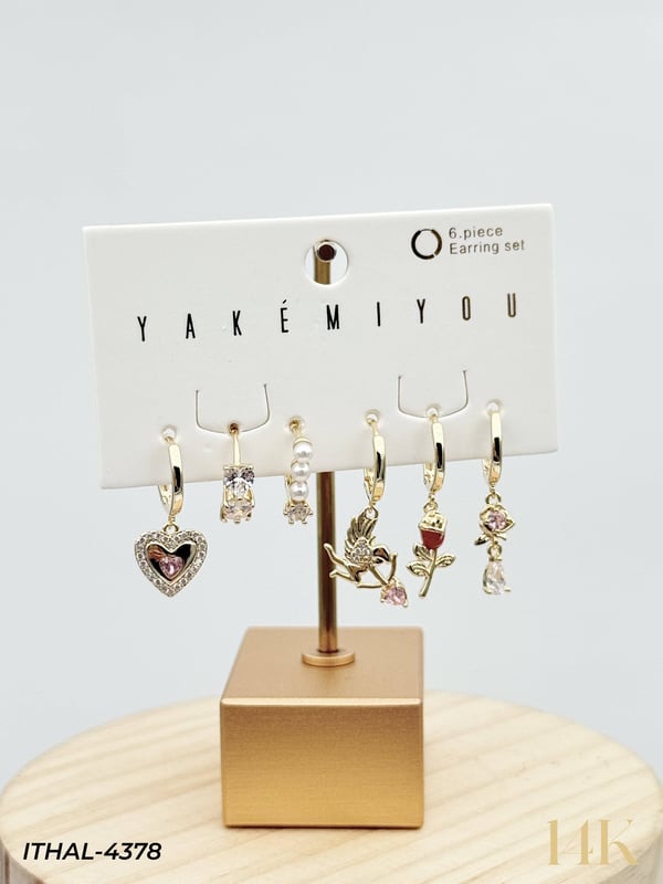 YAKEMIYOU 6'lı Set Küpe // ITHAL-4378ITHAL-4378