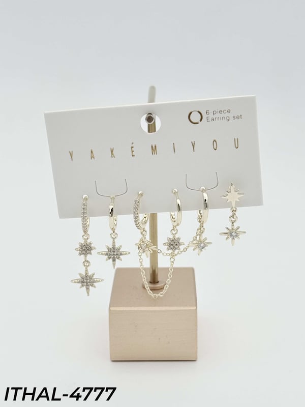 YAKEMIYOU 6'LI Set Küpe // ITHAL-4777ITHAL-4777