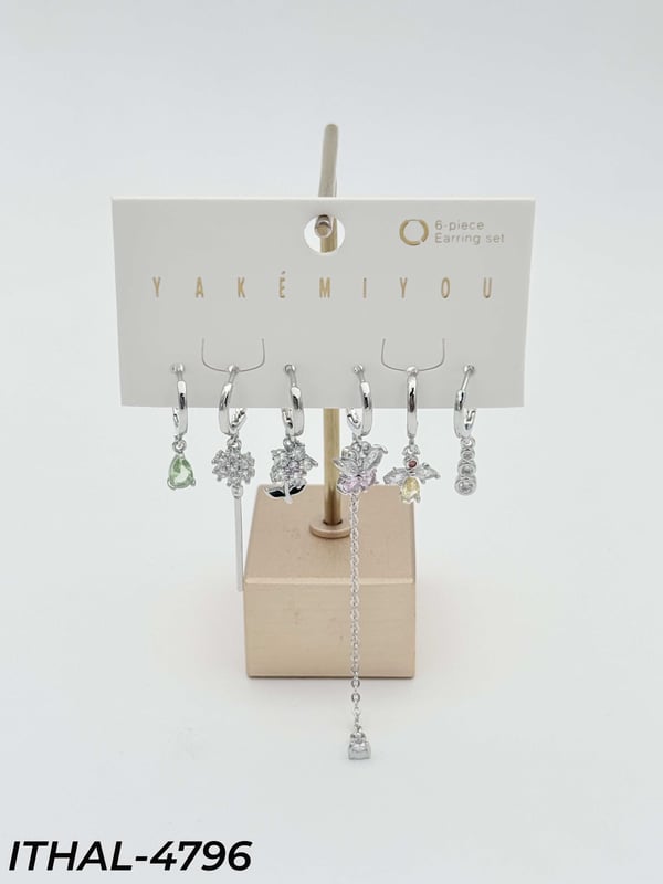 YAKEMIYOU 6'LI Set Küpe // ITHAL-4796ITHAL-4796