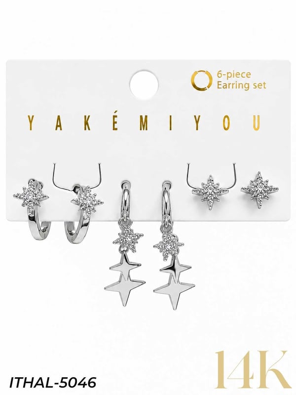 YAKEMIYOU 6'LI Set Küpe // ITHAL-5046ITHAL-5046
