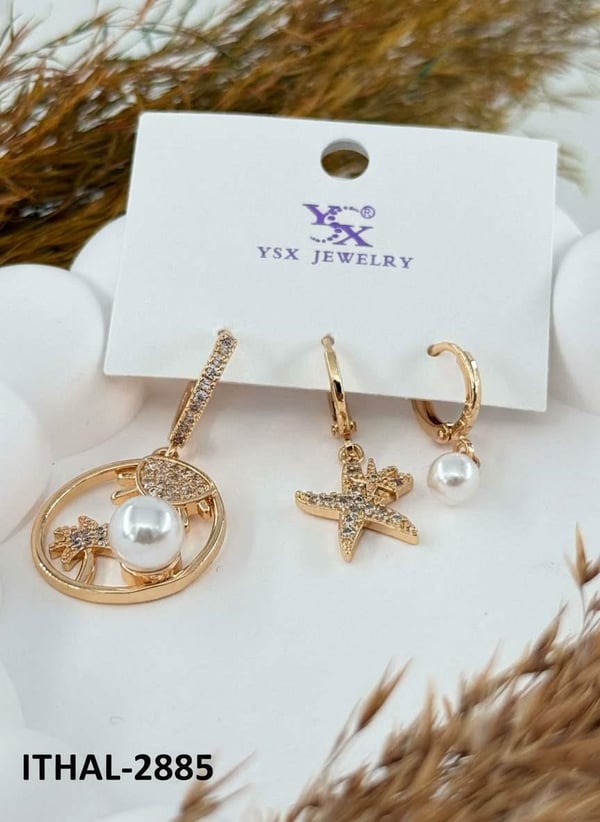 YSX 3'lü Set Küpe // ITHAL-2885.ITHAL-2885