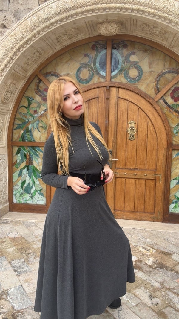 Balıkçı Yaka Triko Elbise Antrasit