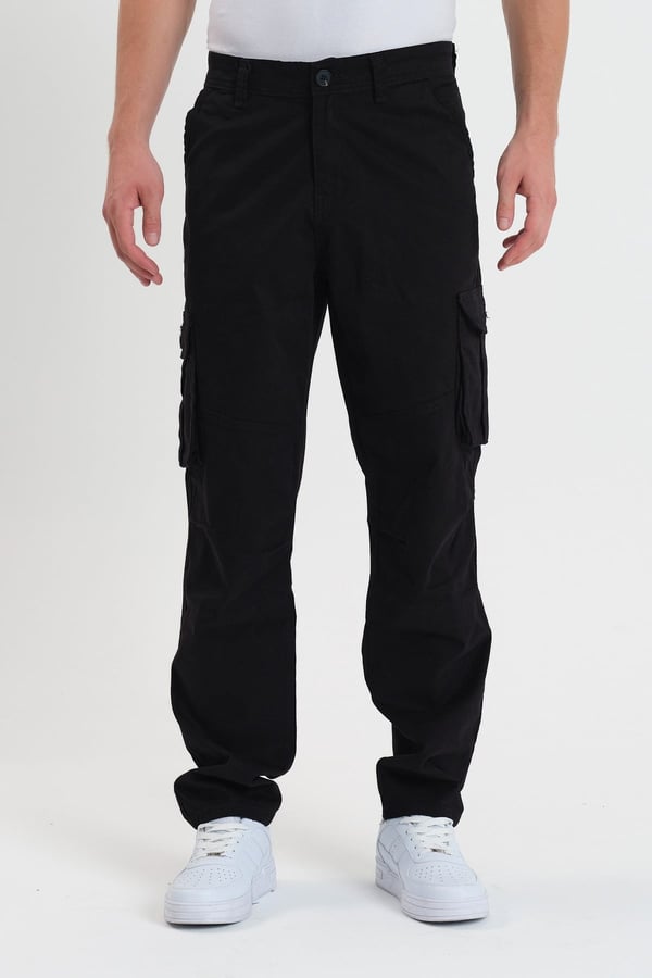 Erkek Baggy Fit Kargo Pantolon - Rahat Kesim