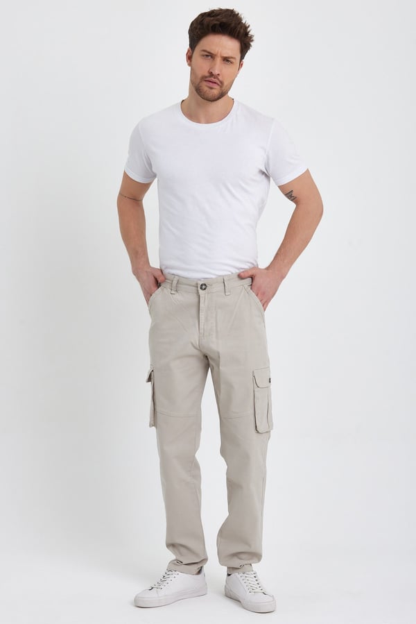 Erkek Baggy Fit Kargo Pantolon - Rahat Kesim