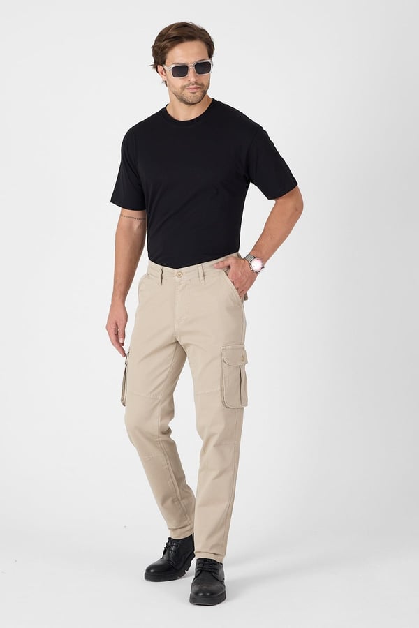 Erkek Baggy Fit Kargo Pantolon - Rahat Kesim