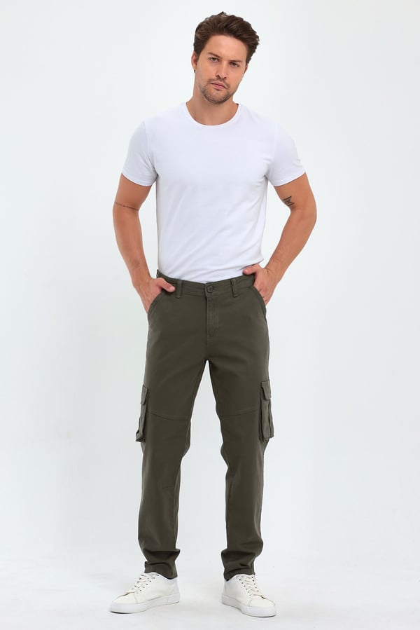 Erkek Baggy Fit Kargo Pantolon - Rahat Kesim