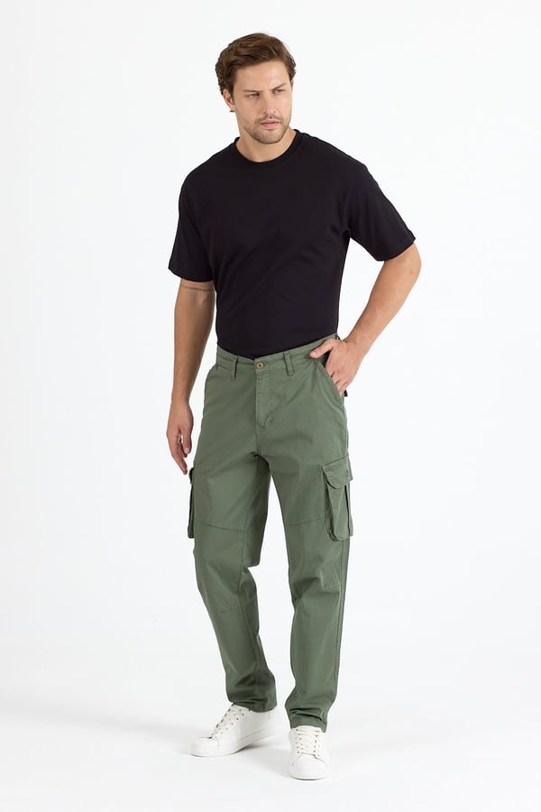 Erkek Baggy Fit Kargo Pantolon - Rahat Kesim