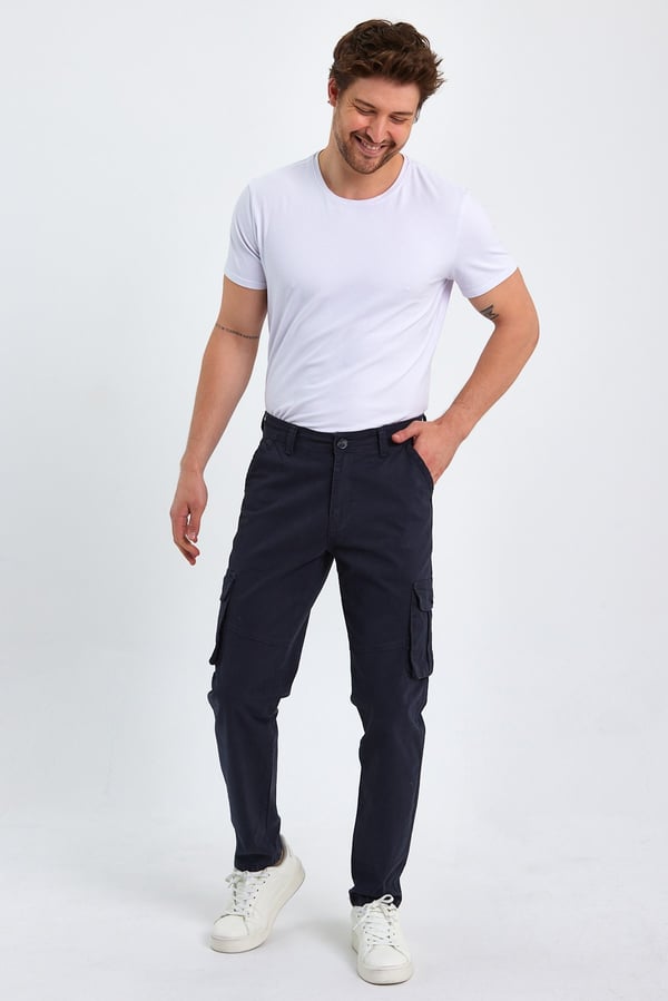 Erkek Baggy Fit Kargo Pantolon - Rahat Kesim