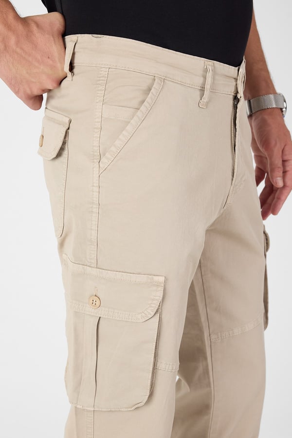 Erkek Baggy Fit Kargo Pantolon - Rahat Kesim