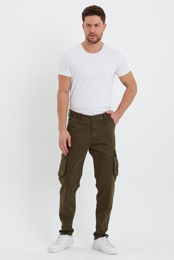 Erkek Baggy Fit Kargo Pantolon - Rahat Kesim