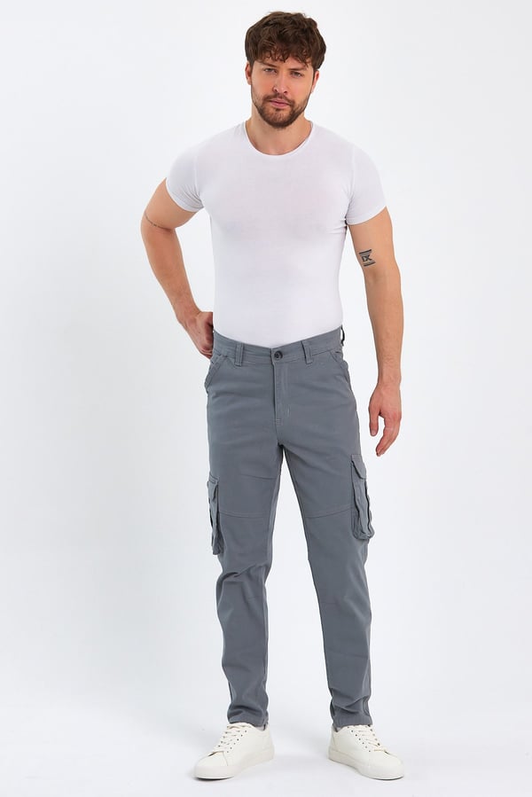 Erkek Baggy Fit Kargo Pantolon - Rahat Kesim