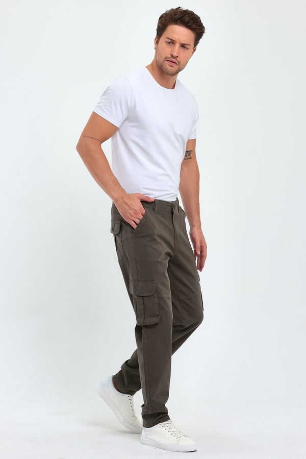 Erkek Baggy Fit Kargo Pantolon - Rahat Kesim