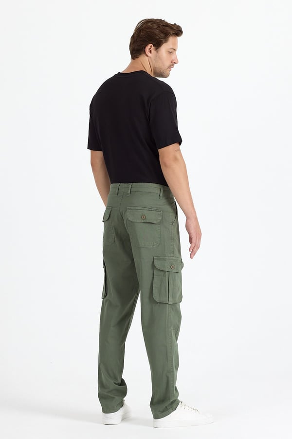 Erkek Baggy Fit Kargo Pantolon - Rahat Kesim