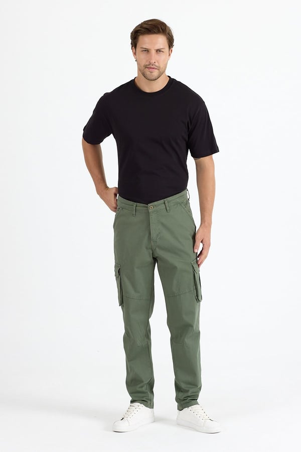 Erkek Baggy Fit Kargo Pantolon - Rahat Kesim