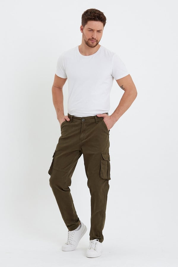 Erkek Baggy Fit Kargo Pantolon - Rahat Kesim