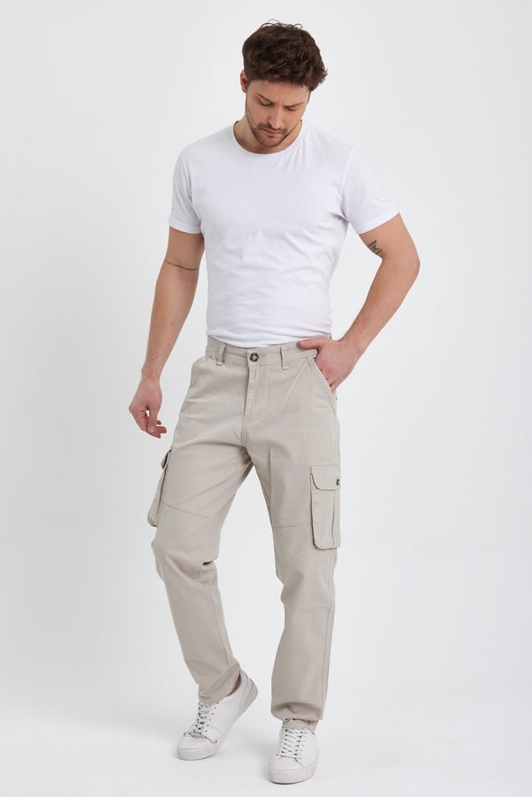Erkek Baggy Fit Kargo Pantolon - Rahat Kesim