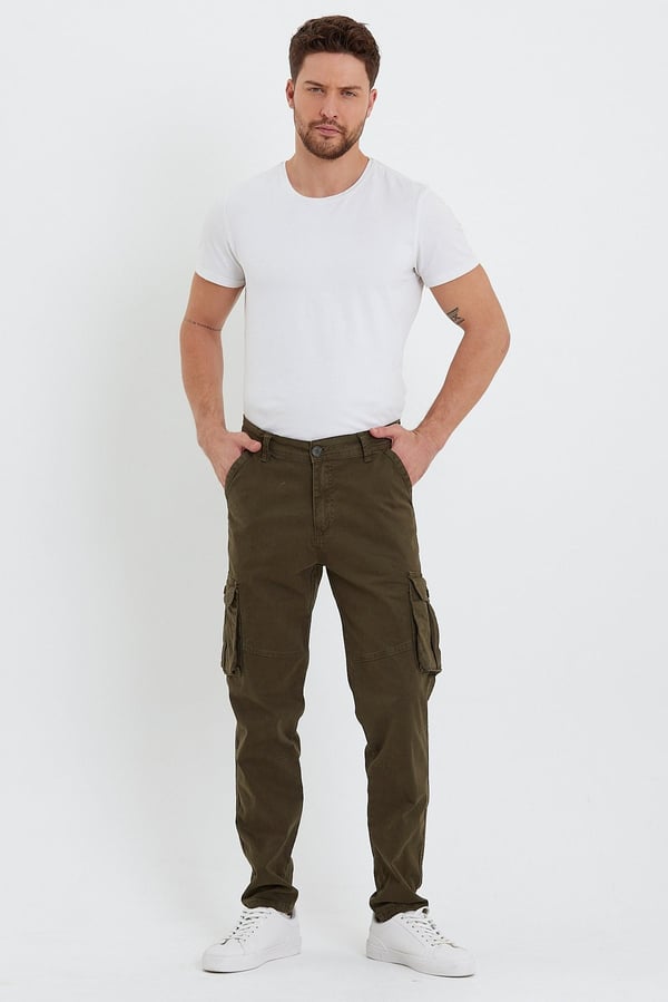 Erkek Baggy Fit Kargo Pantolon - Rahat Kesim