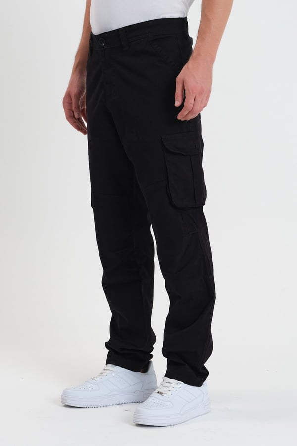 Erkek Baggy Fit Kargo Pantolon - Rahat Kesim