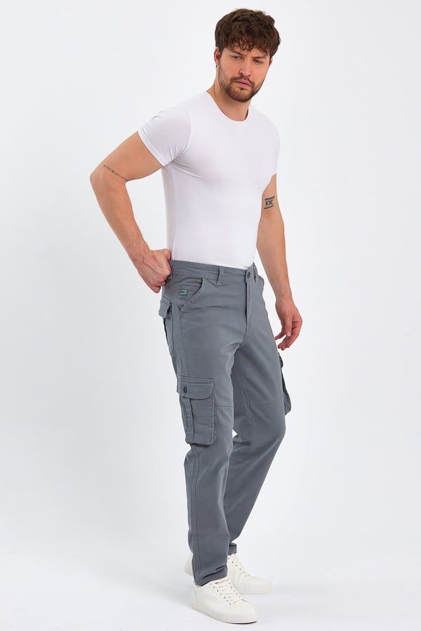 Erkek Baggy Fit Kargo Pantolon - Rahat Kesim