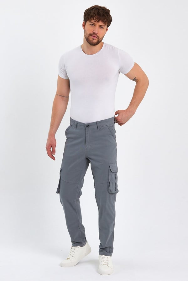 Erkek Baggy Fit Kargo Pantolon - Rahat Kesim